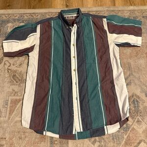 Vintage Striped Multicolor Men's Shirt